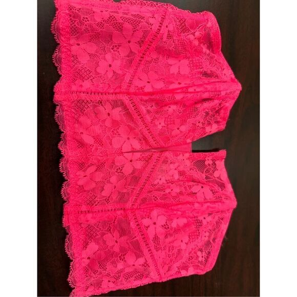 NWT Victoria’s Secret Hot Pink Dream Angels Bustier Strapless Bralette Medium - Picture 2 of 7